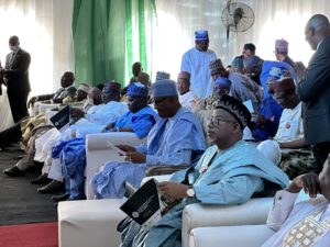 President Buhari and other top government officials at the opening ceremony