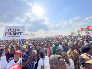 Crowd at the Obidatti campaign in Ibadan