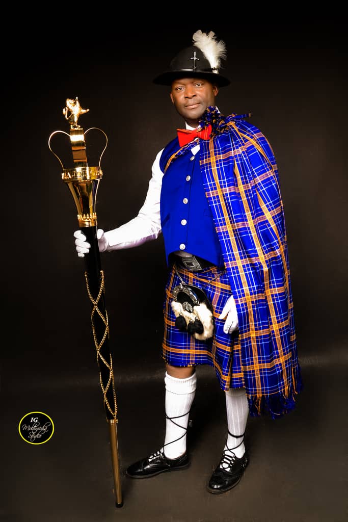 Founder, Scottish Nigeria Ltd, the Pipers. Pipe Major Chukwu Obakalu