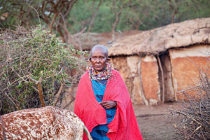 Elderly women dressing style in the Maasai society