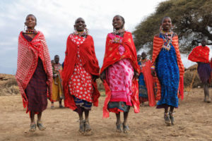 Teenage girls dressing style in the Maasai society